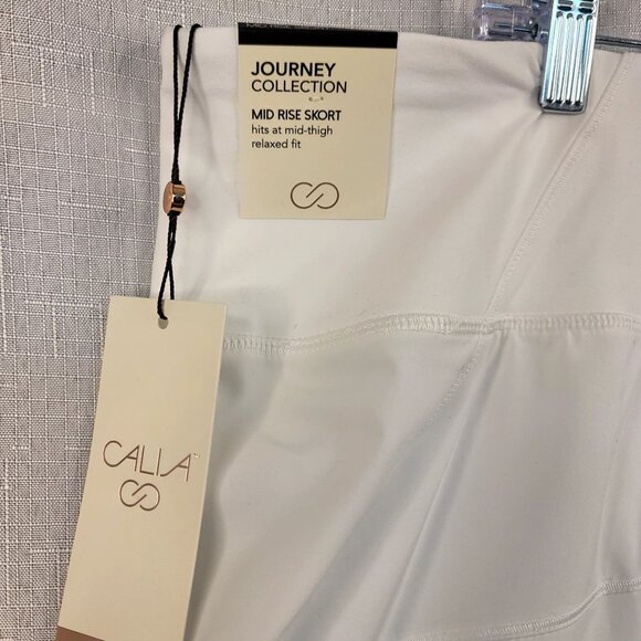 Calia Mid Rise Tulip Hem White 3X Skort Bodybreeze Bodyfree Golf Spring Summer - Picture 3 of 11